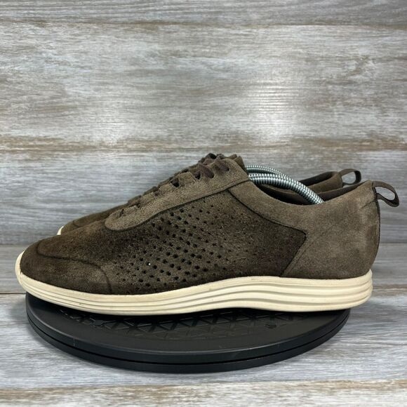 Cole Haan Men's Original Grand Sport Perforated II Suede Sneakers Size 11 - Picture 1 of 9
